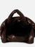Mystical Quilted Dark Brown Tote Bag