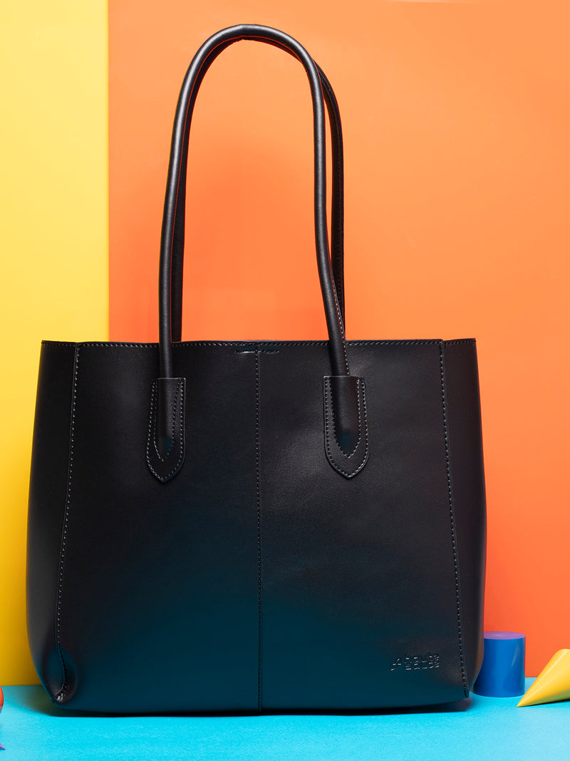Dark Dynamite Black Tote Bag With Pouch Set