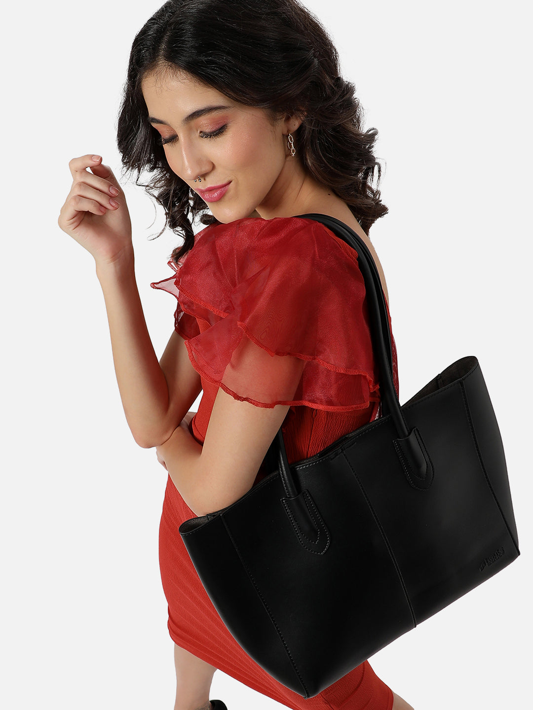 Dark Dynamite Black Tote Bag With Pouch Set