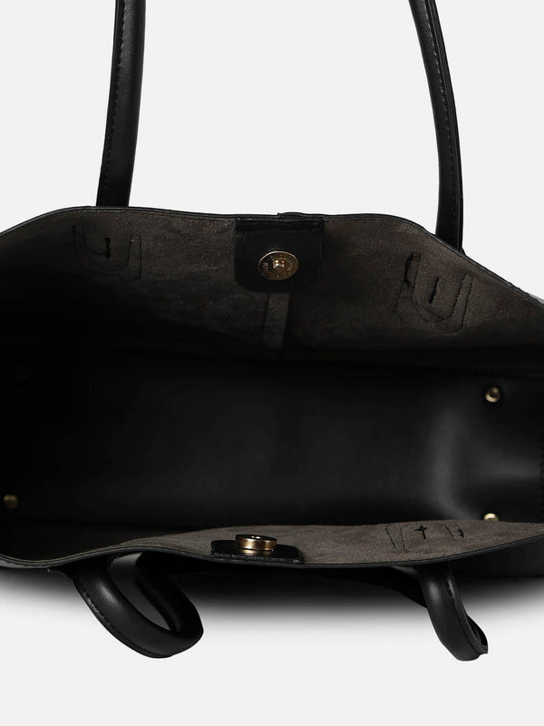 Dark Dynamite Black Tote Bag With Pouch Set