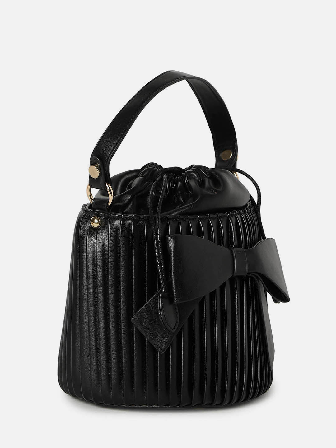 Charcoal Black Bucket Bag