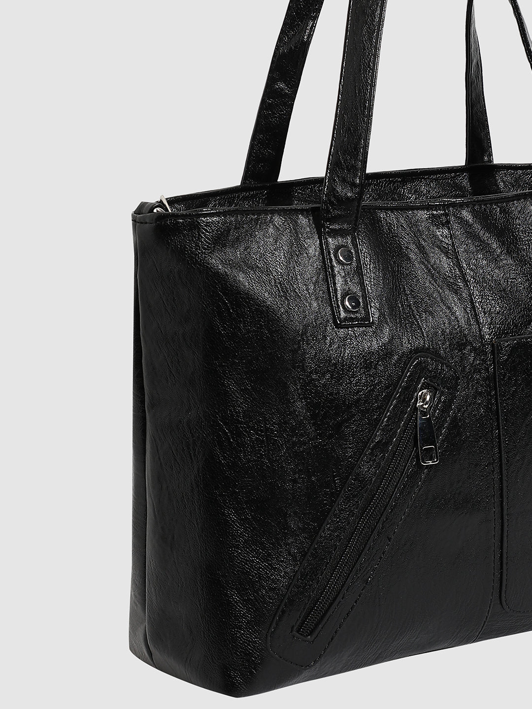 Asymmetrical Everyday Bag - Black