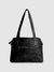Structured Side-Zip Handbag - Black