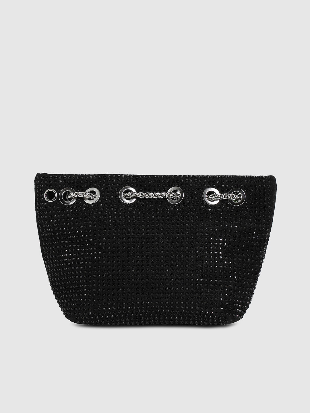 Stud Chain Handbag - Black