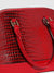 Croc Top Handle Handbag - Red