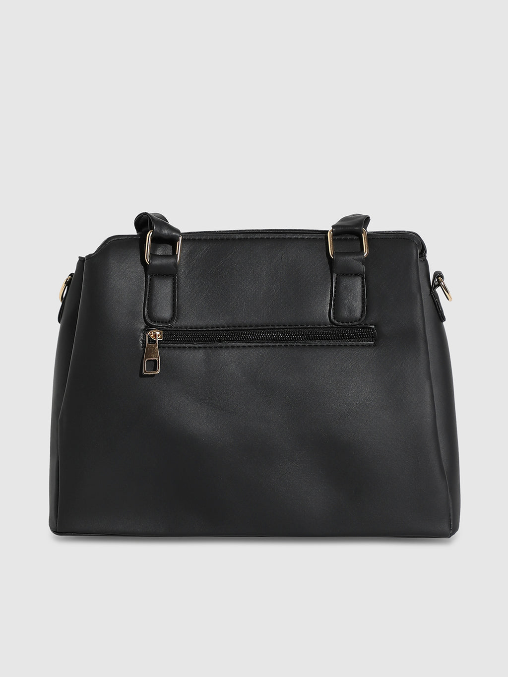 Quilted Top Handle Handbag - Black