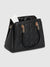 Quilted Top Handle Handbag - Black