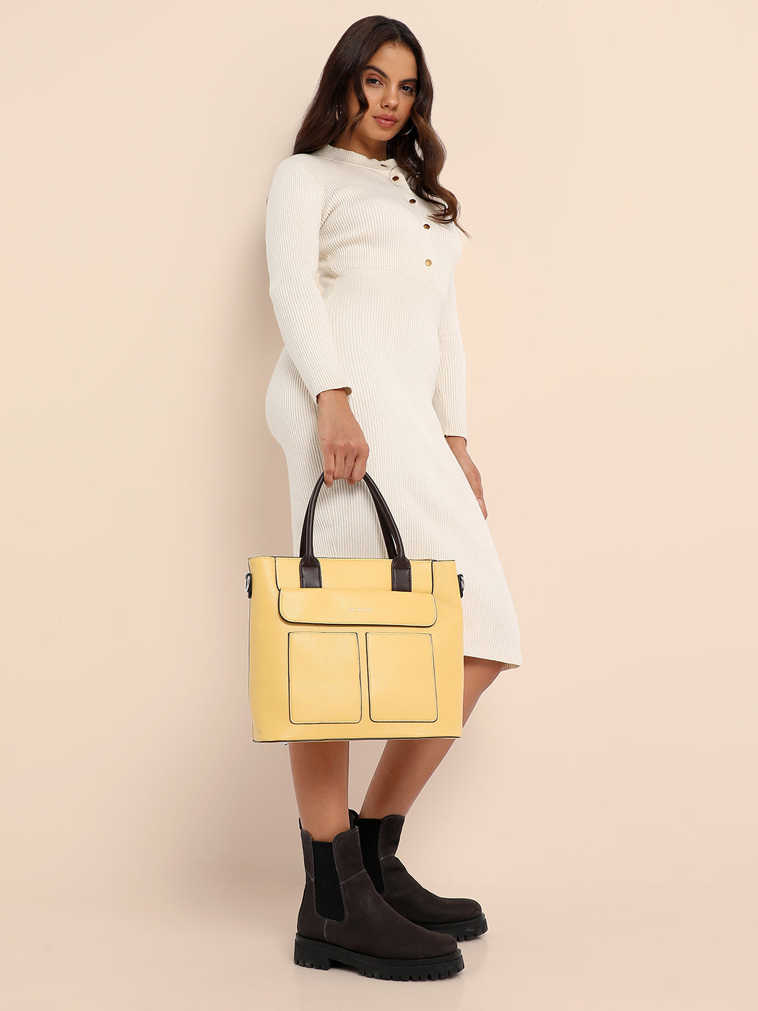 Everyday Essential Tote Bag - Light Yellow