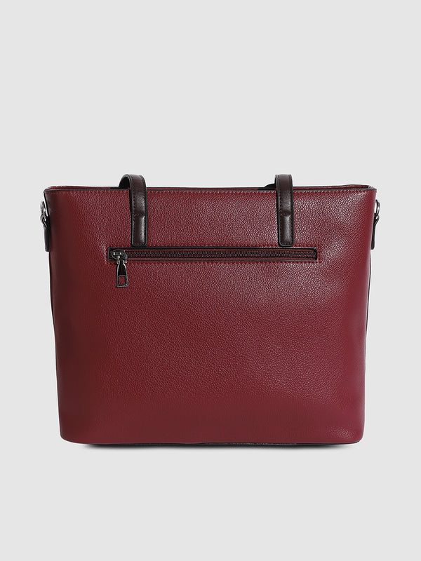 On The Go Tote Bag - Maroon