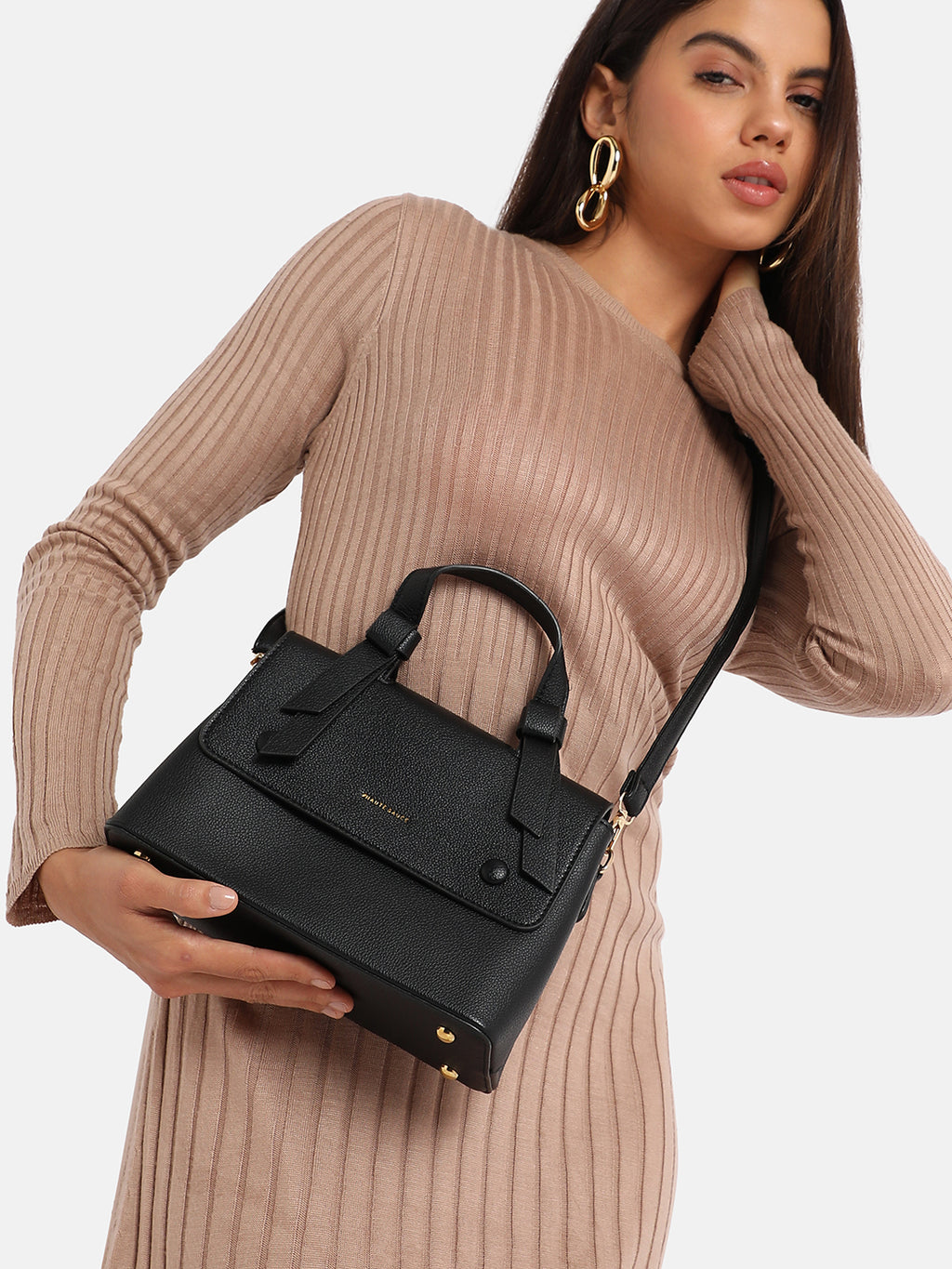 Structured Essential Handbag - Black