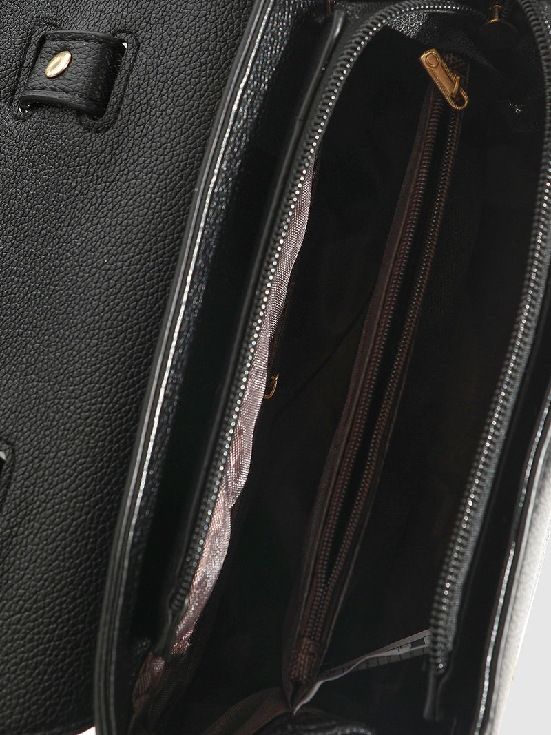 Structured Essential Handbag - Black