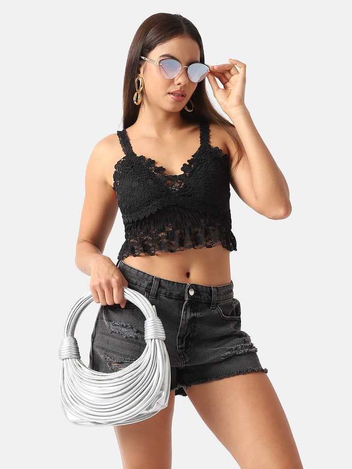 Wire Handbag - Silver