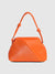 Textured Pouch Handbag - Orange