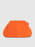 Textured Pouch Handbag - Orange