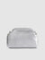Textured Pouch Handbag - Silver