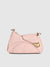 Asymmetrical Flap Handbag - Baby Pink