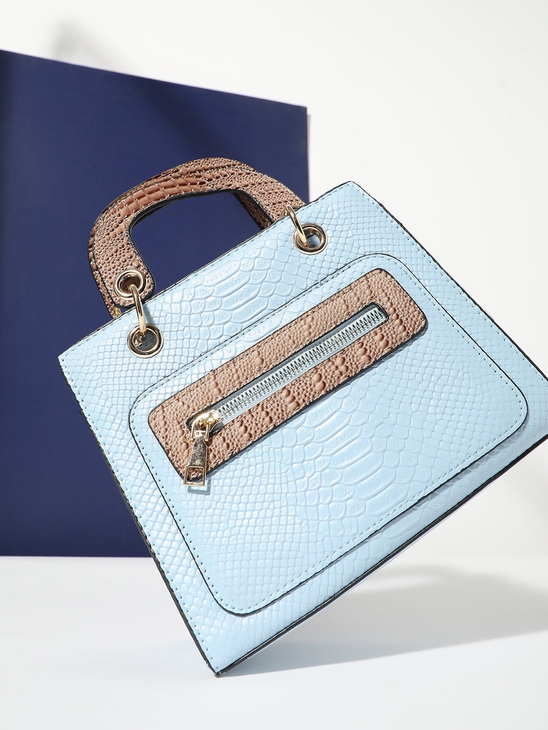 Croc Mini Handbag - Blue