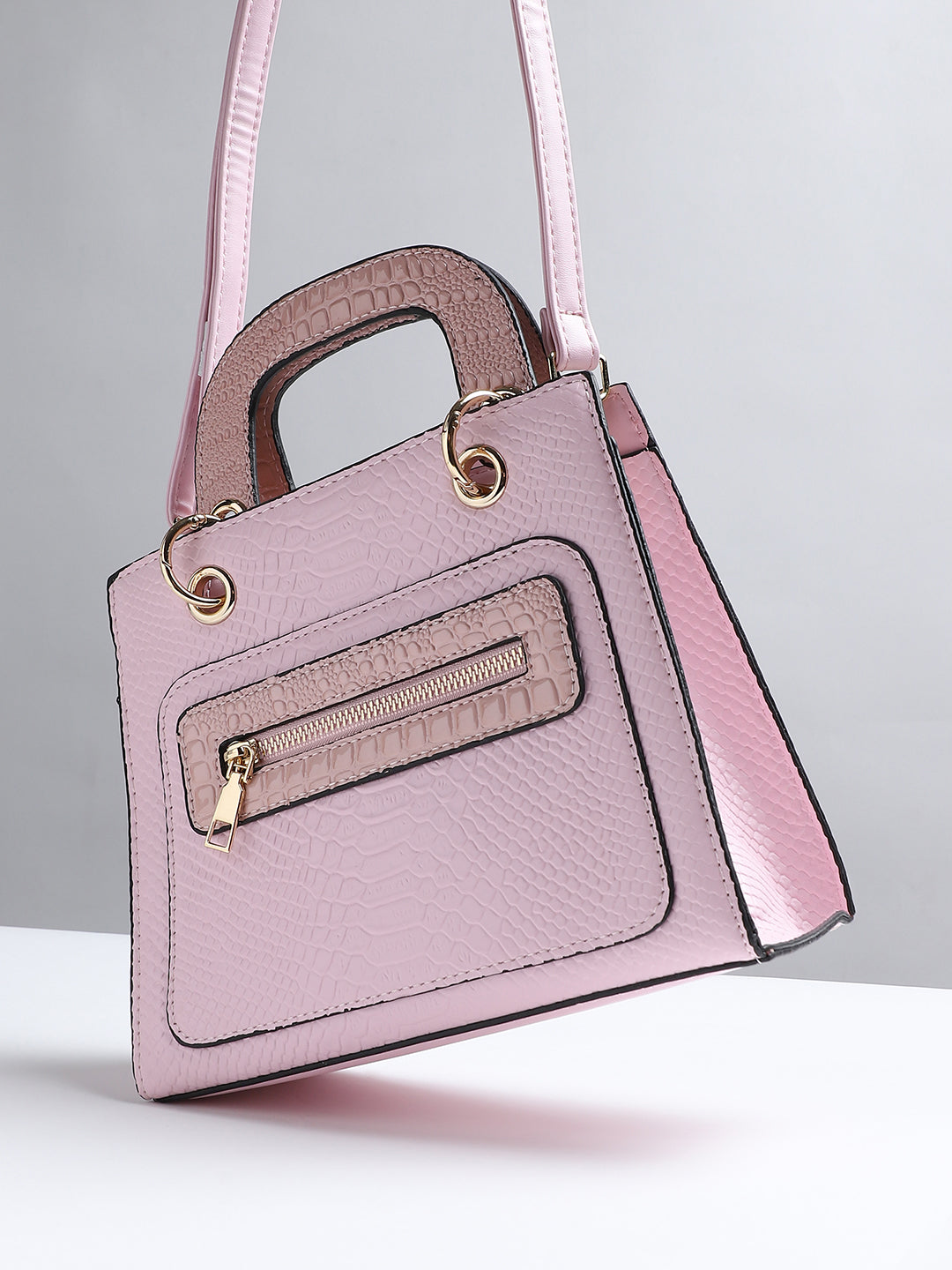 Croc Mini Handbag - Light Pink