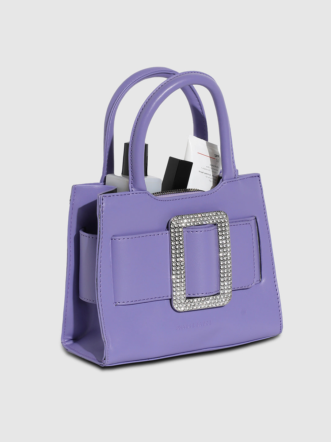 Buckle Mini Handbag - Lavender