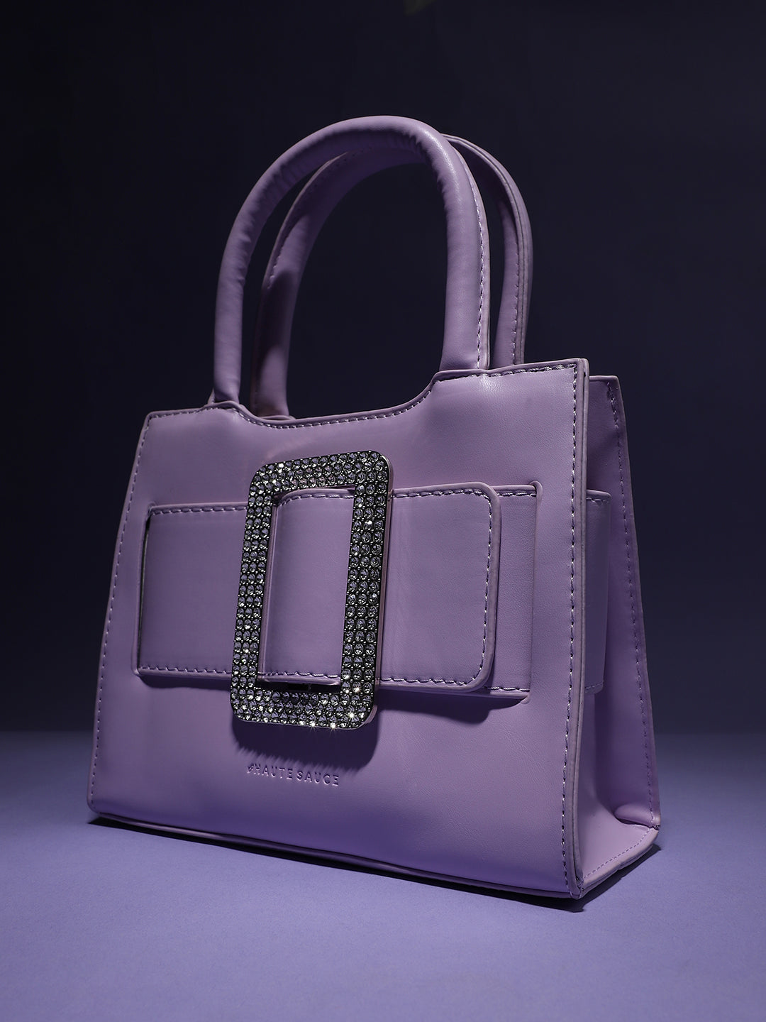 Buckle Mini Handbag - Lilac