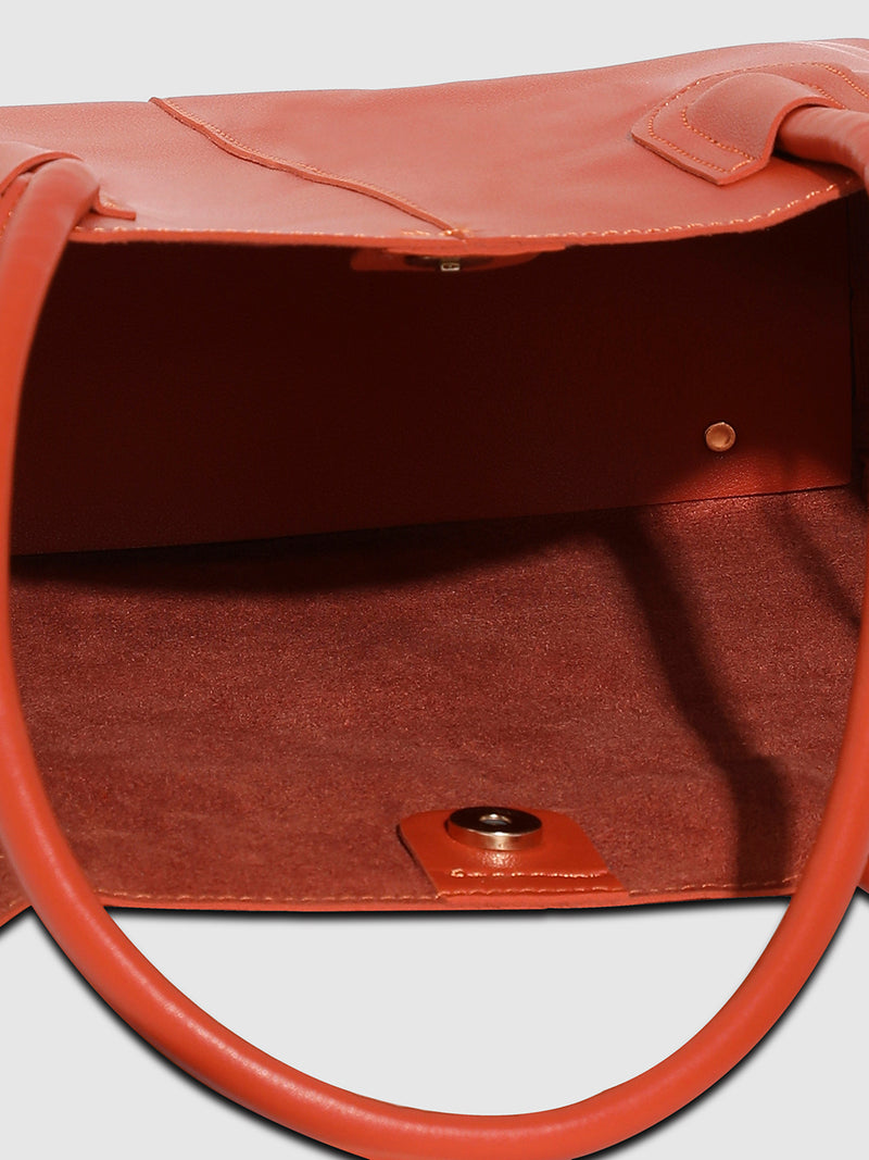 Urban Essential Tote Bag With Pouch - Orange