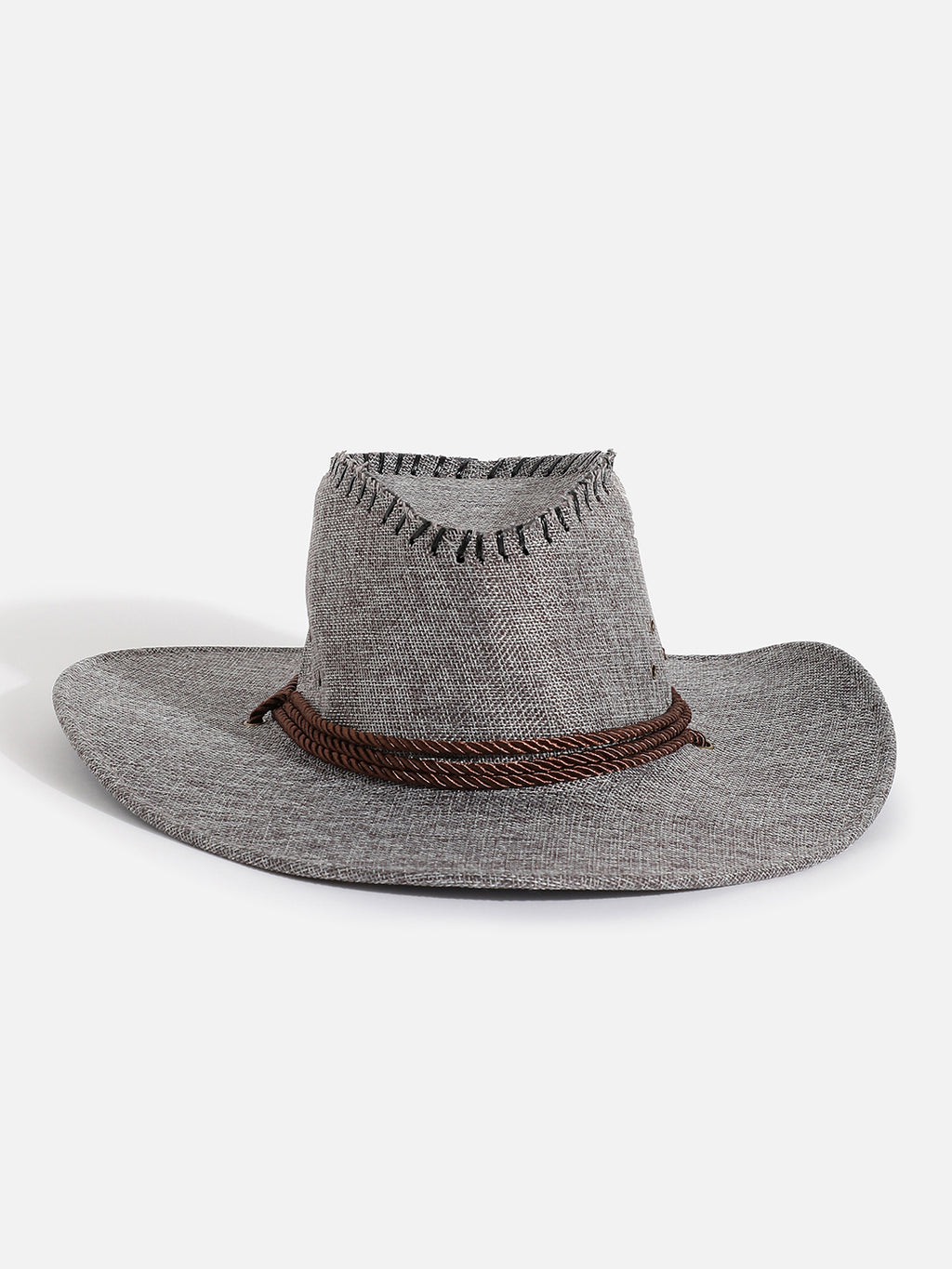 Charcoal Grey Textured Cowboy Hat