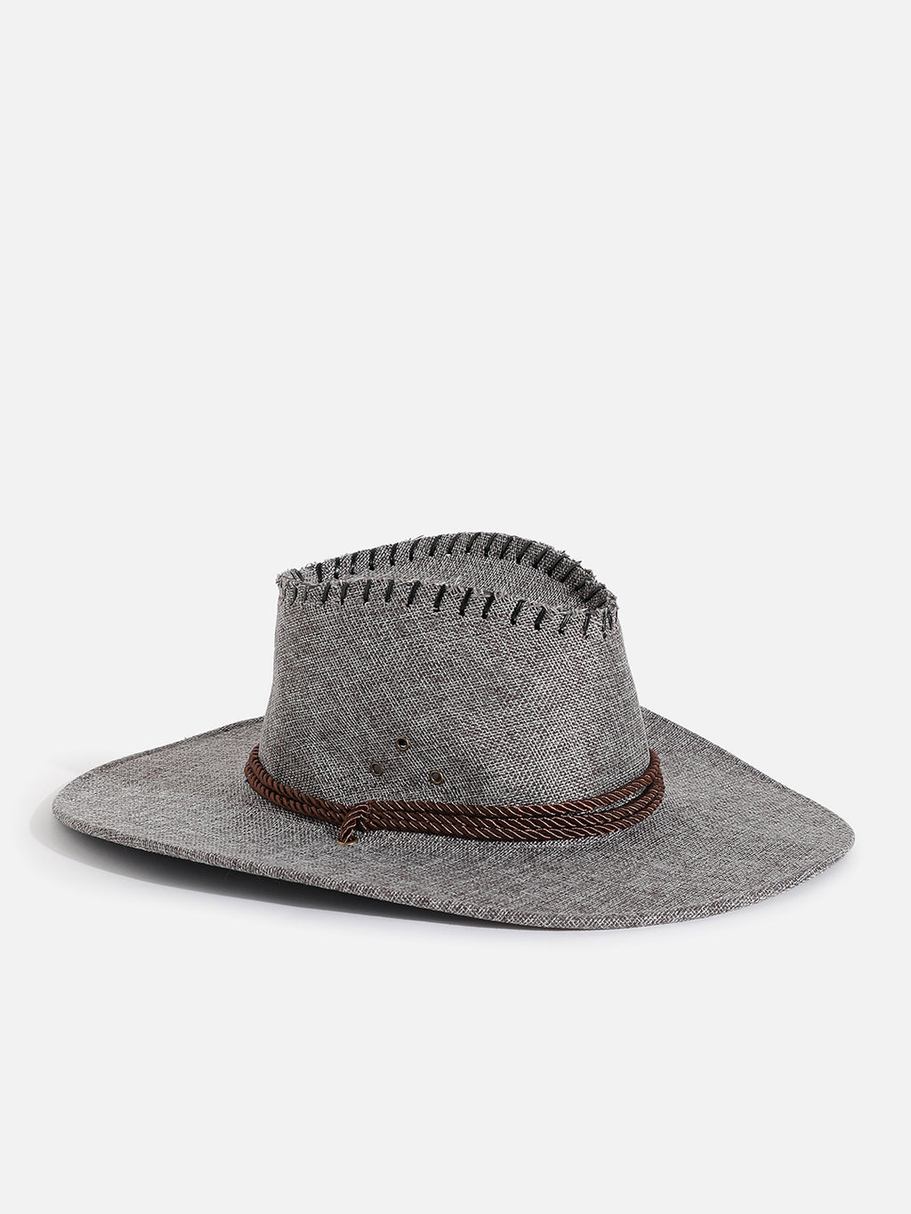 Charcoal Grey Textured Cowboy Hat