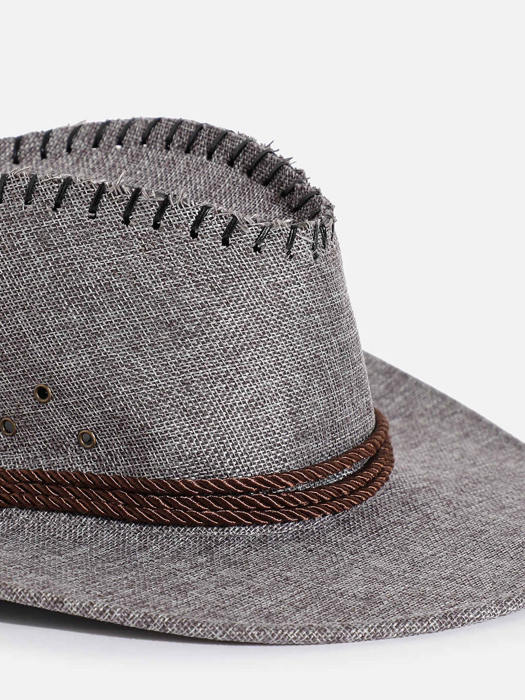Charcoal Grey Textured Cowboy Hat