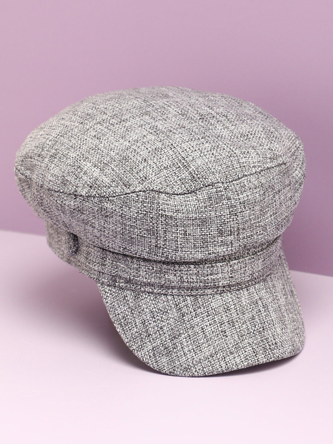 Charcoal Grey Solid Breton Cap