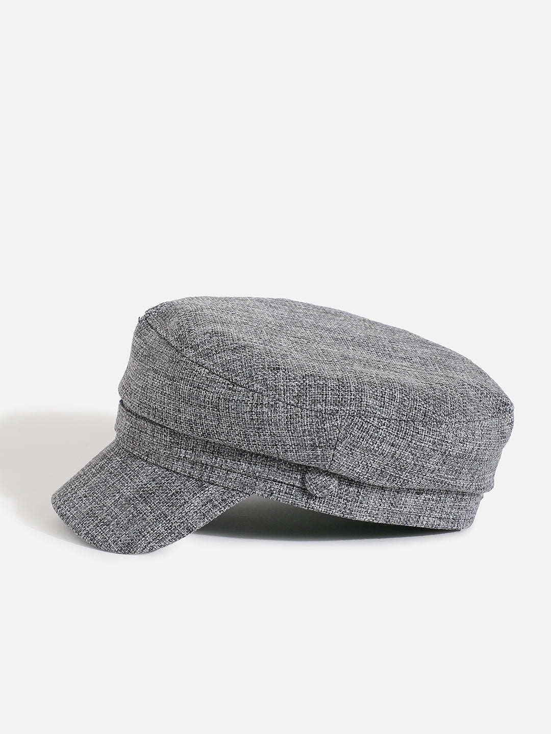 CHARCOAL GREY SOLID BRETON CAP