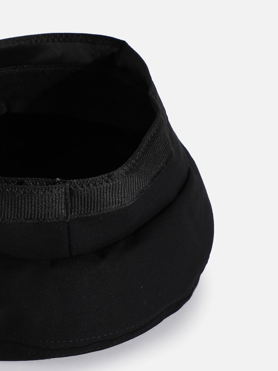 BLACK SOLID BERET HAT