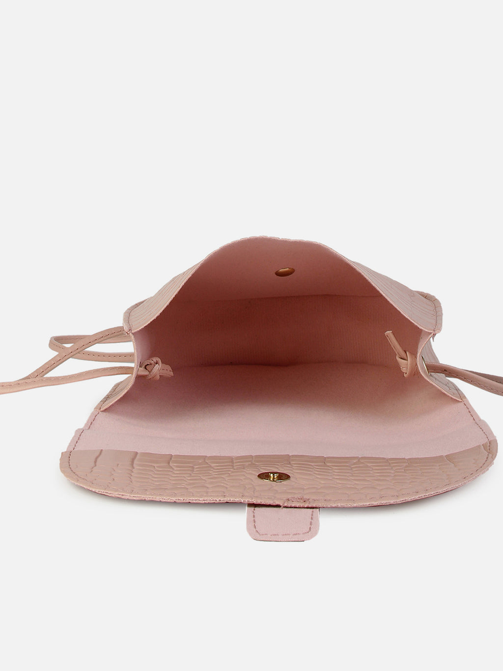 Croco Pink Cross Body Bag