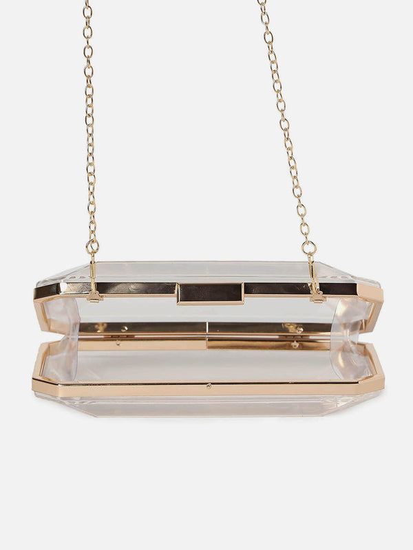 Sheer Elegance Transparent Clutch