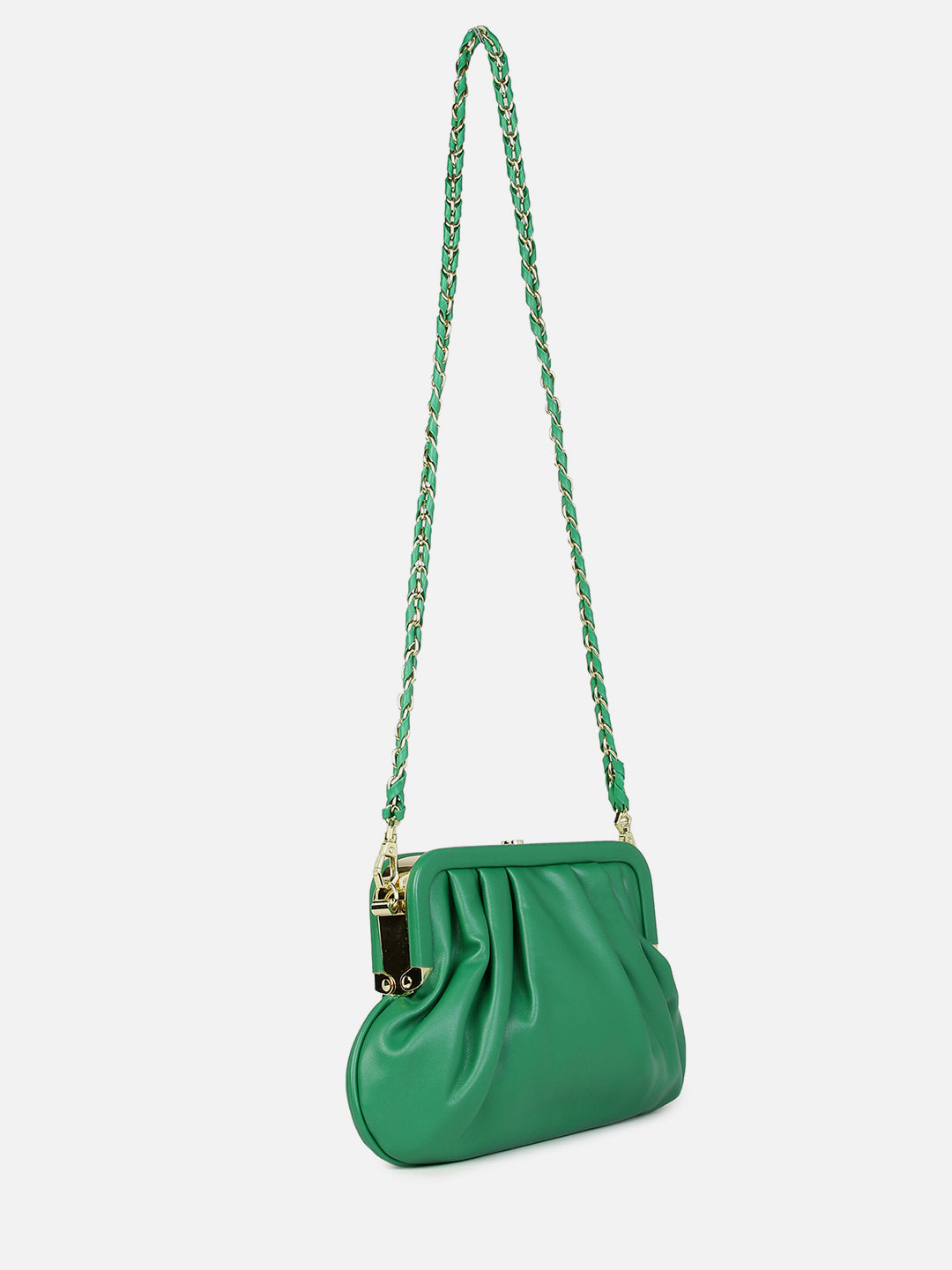 Gleaming Green Cross Body Bag+Handbag