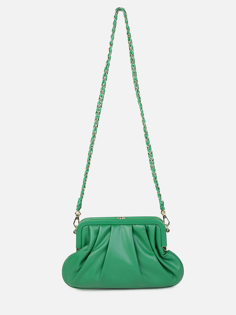 Gleaming Green Cross Body Bag+Handbag