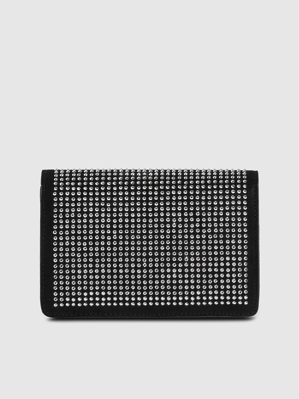 Studded Triangle Sling Bag - Black