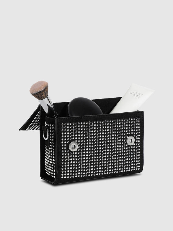 All Over Studs Sling Bag - Black
