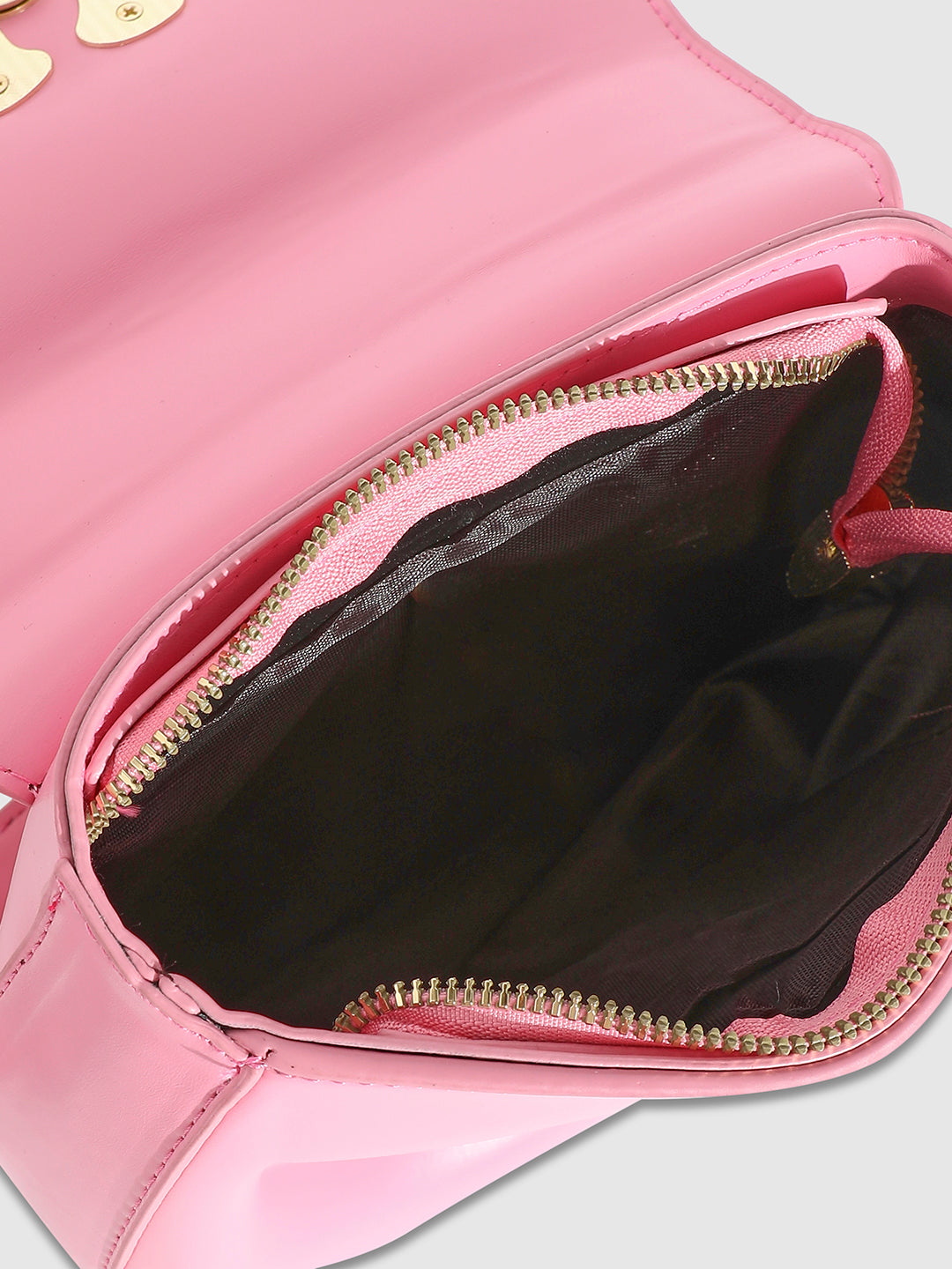 Horseshoe Buckle Sling Bag - Pink