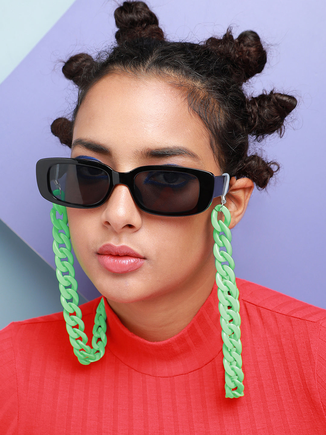 Jade Martini Sunglasses With Chain