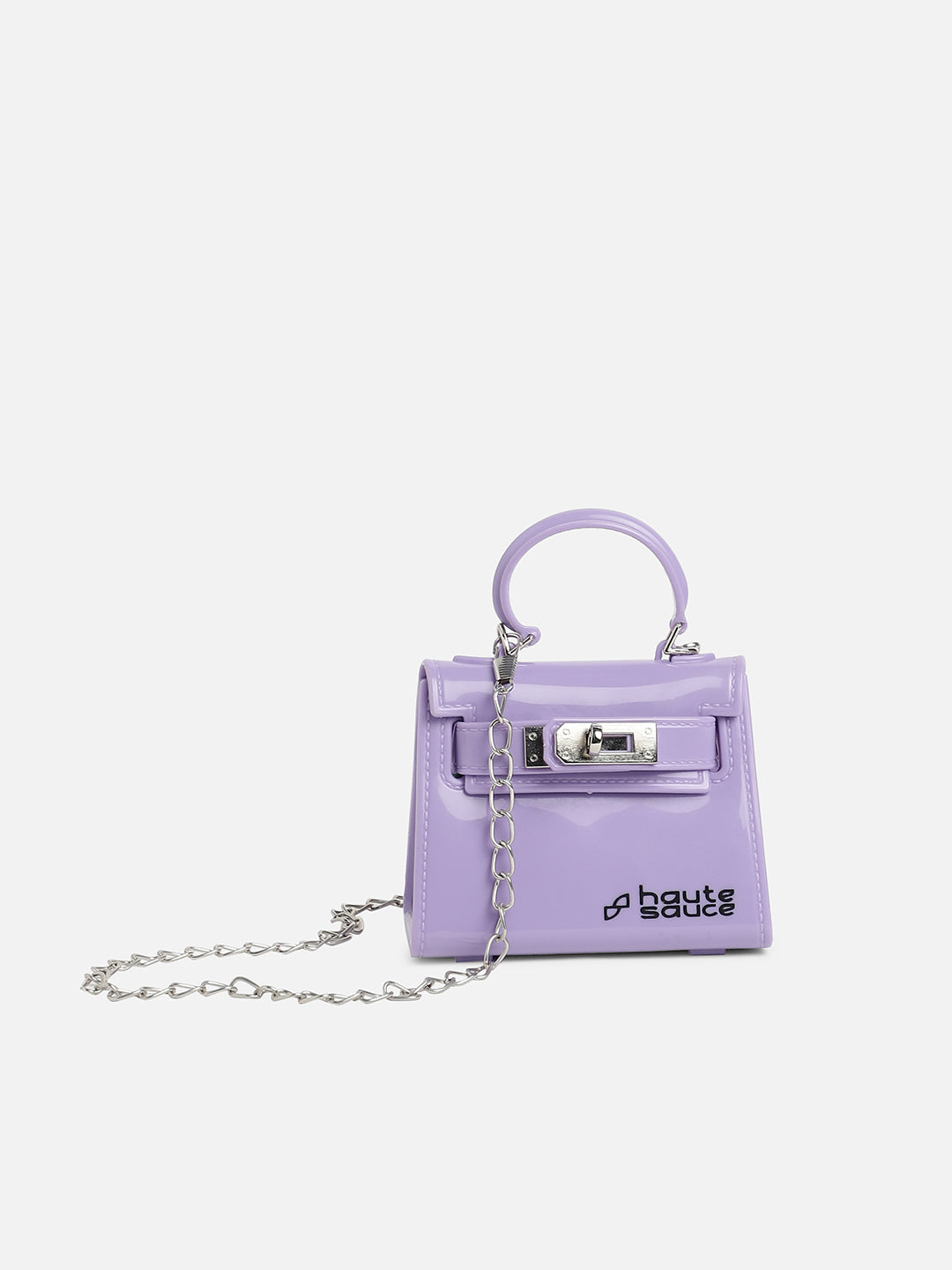Lilac Solid Acrylic Mini Bag