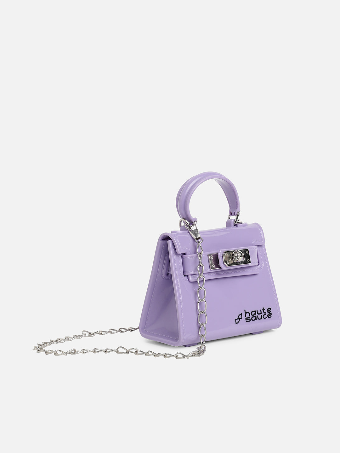 Lilac Solid Acrylic Mini Bag