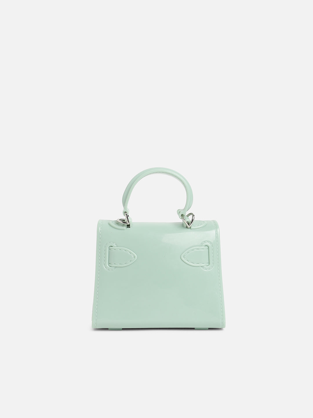 Green Solid Acrylic Mini Bag