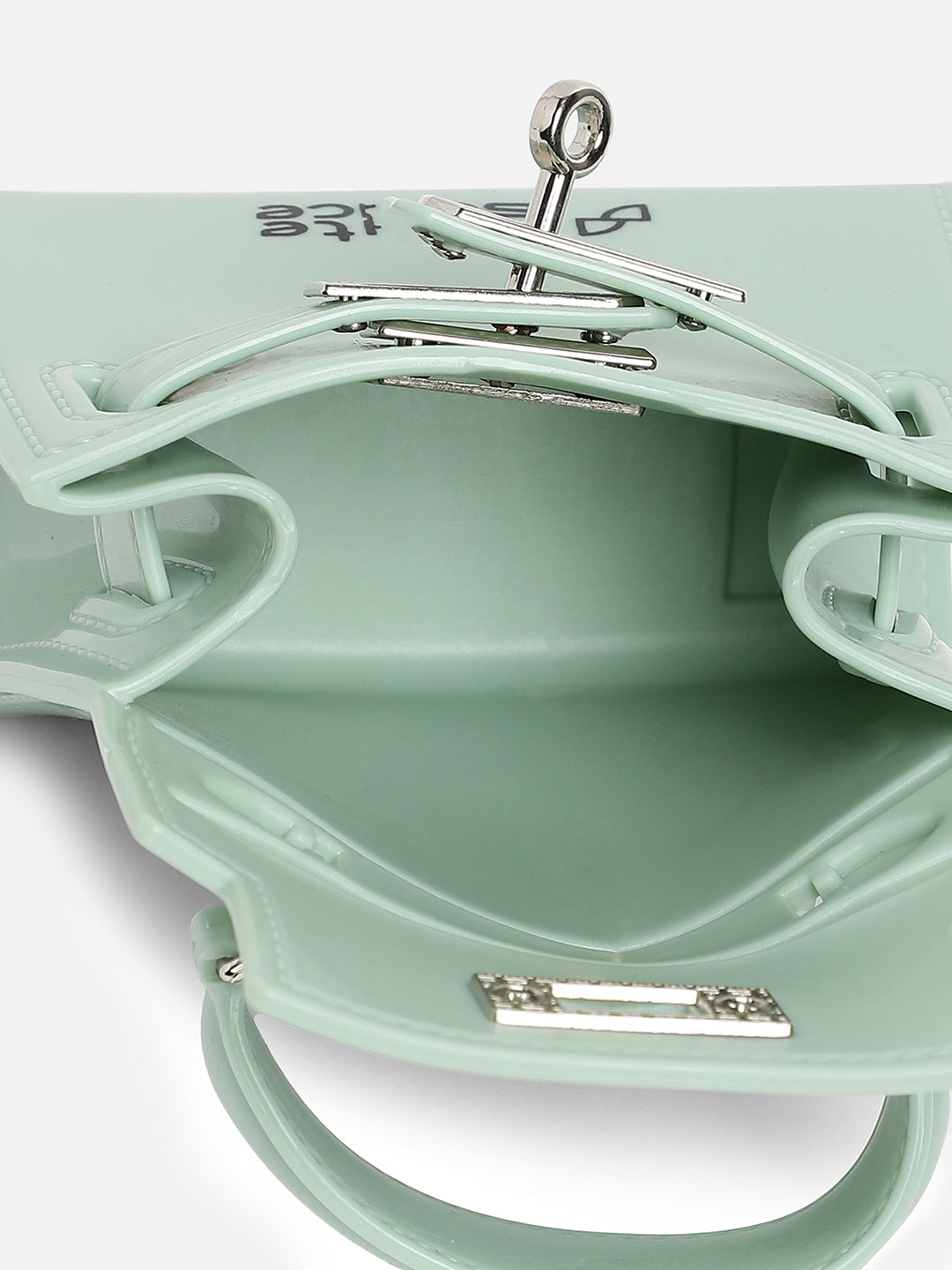 Green Solid Acrylic Mini Bag