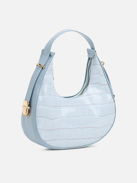 Azure Textured Sky Blue Mini Bag