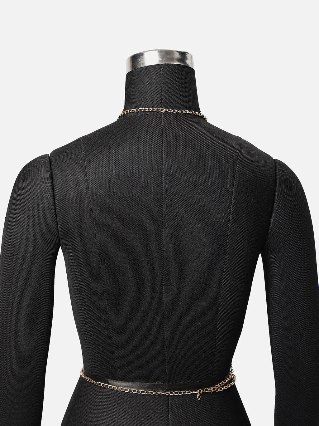 Sohi Eccentric Party fancied Gem Studded and Choker based Silver Plated Body chain