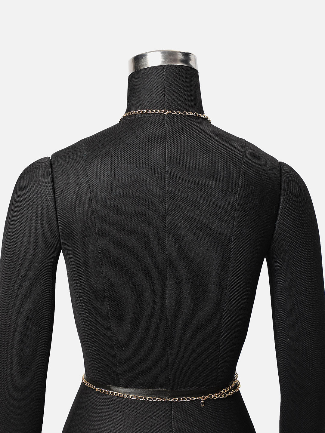 Sohi Eccentric Party fancied Gem Studded and Choker based Silver Plated Body chain