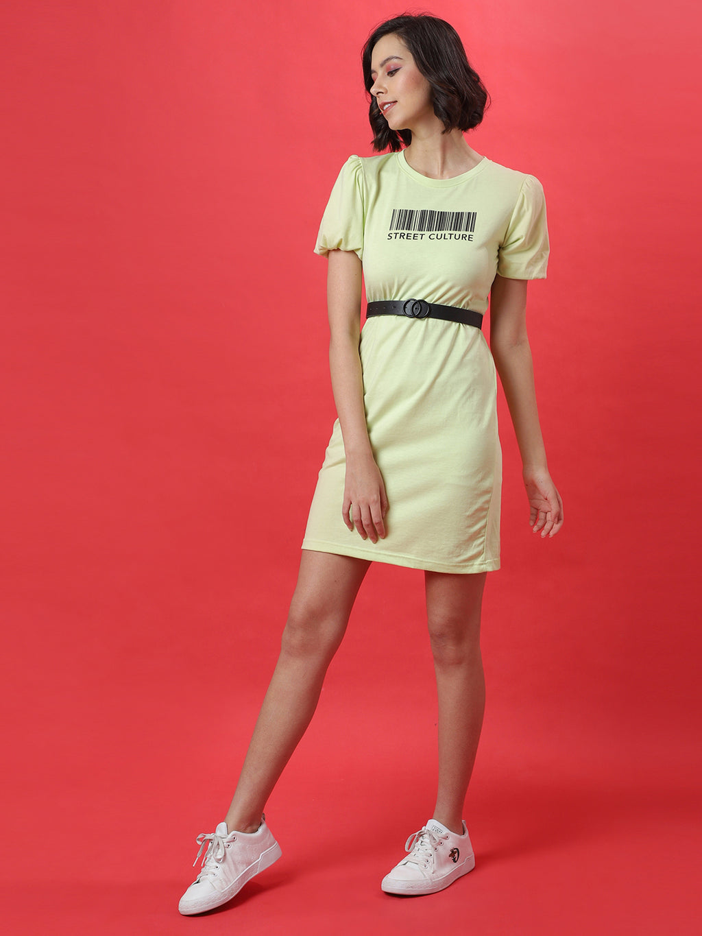 Black Solid Push Pin Belt