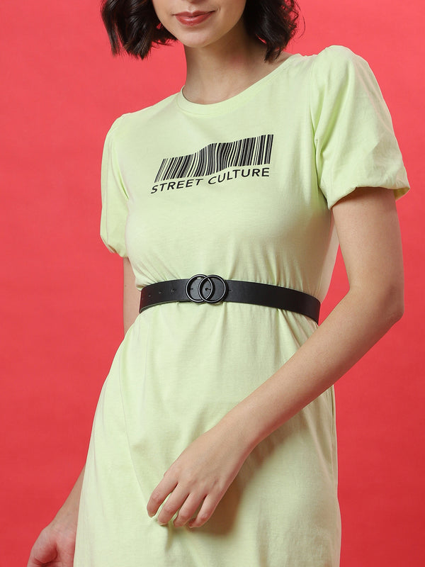 Black Solid Push Pin Belt