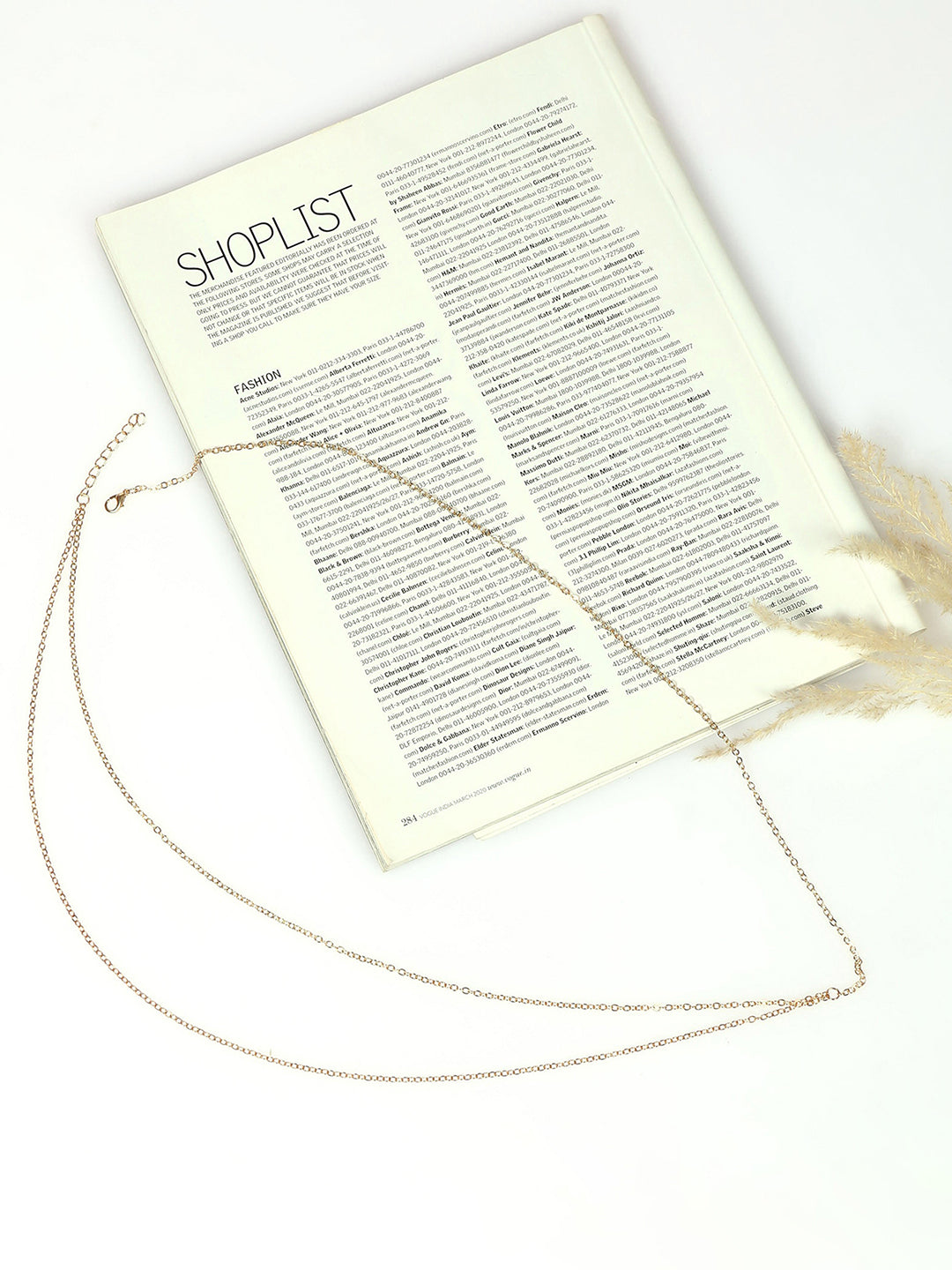 Gold-Toned Textured Belt