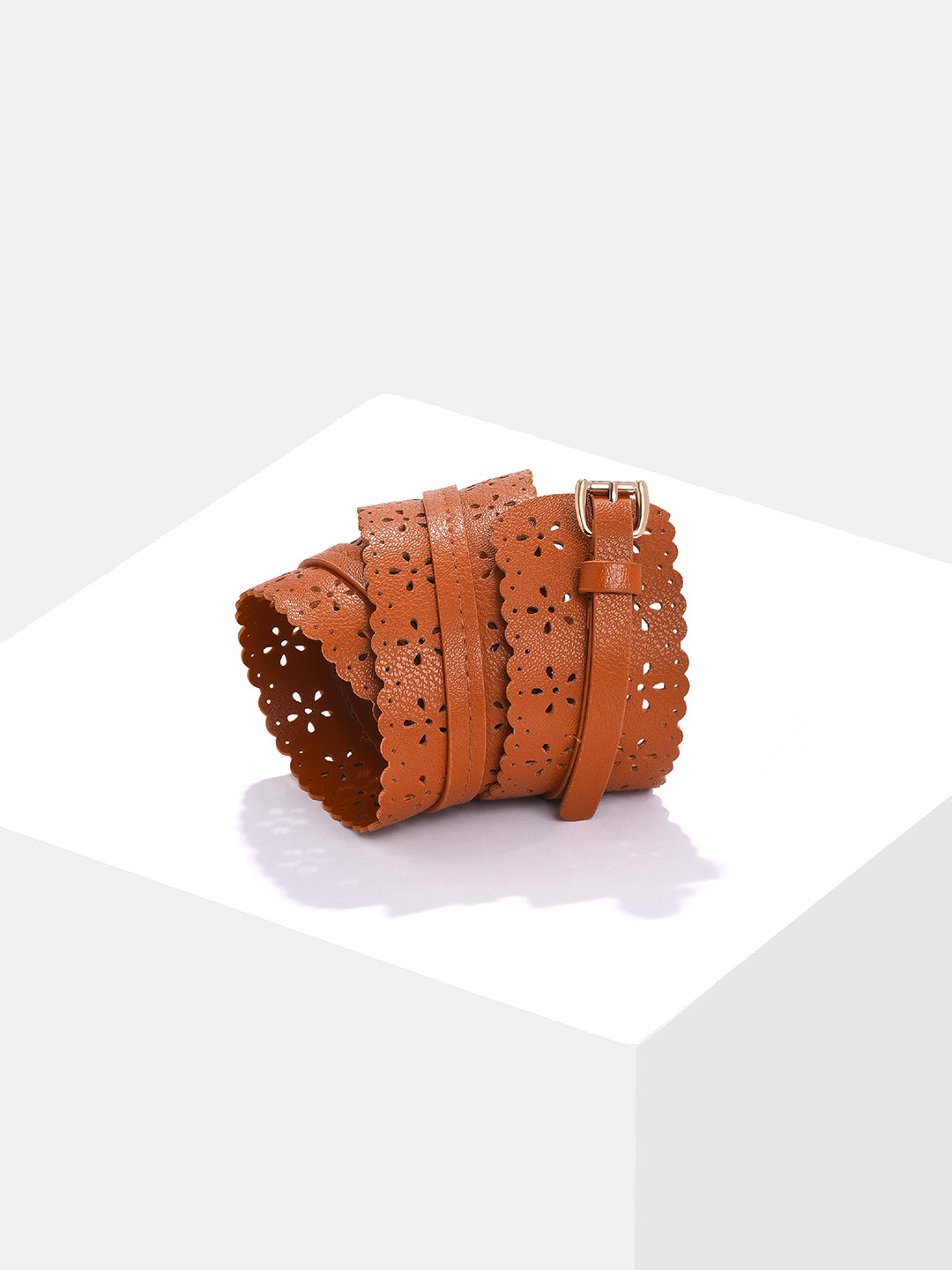 Brown Printed Belt